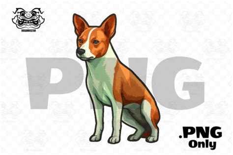 Colorful Basenji Dog Lover PNG Graphic by 99SiamVector · Creative Fabrica