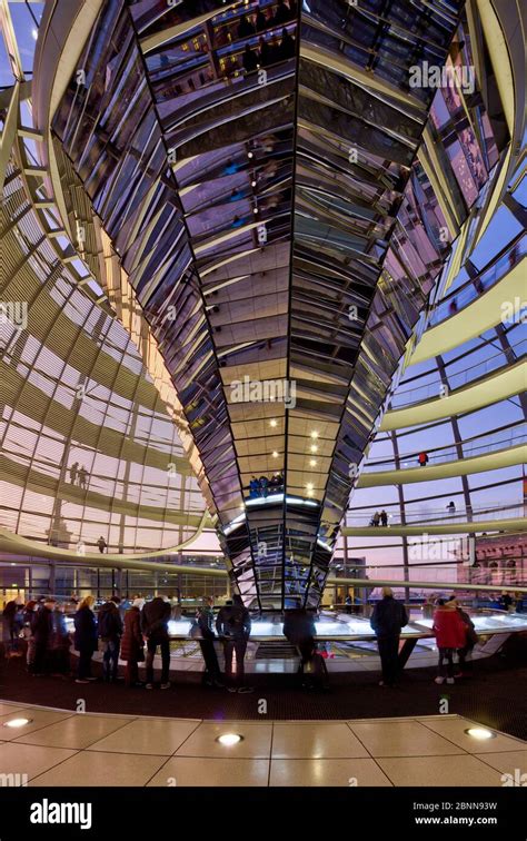 Reichstag building, dome, inside, visitor, Bundestag, government ...