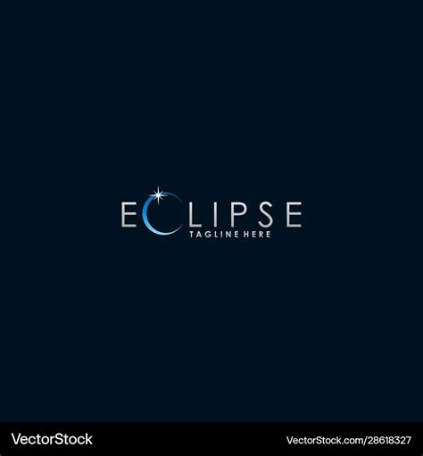 Eclipse logo template design concept Royalty Free Vector