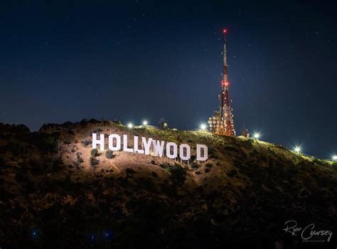 Cool shot of the Hollywood sign lit up | Rich DeMuro | Scoopnest