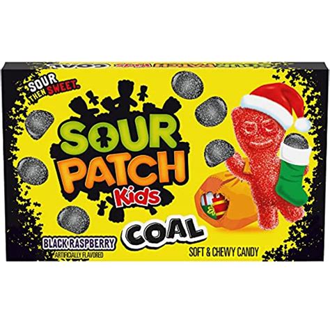 Sour Patch Kids Holiday Coal Black Raspberry Soft And Chewy Christmas ...