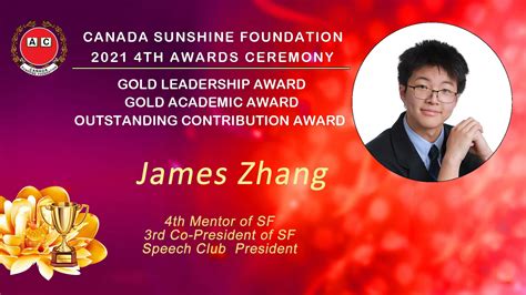 James Zhang - Sunshine Foundation