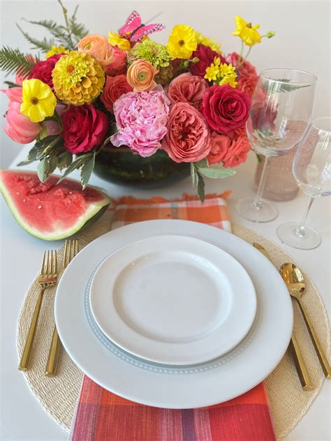 Watermelon Flower Arrangement | Helen Olivia Flowers