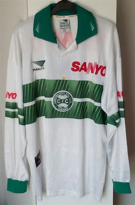 Coritiba FC Home football shirt 1997 - 1998. Sponsored by Sanyo