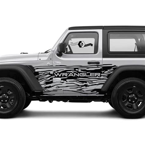 2 New JEEP Wrangler Unlimited 4 Door Decal Sticker 4x4 off-raod Splash ...