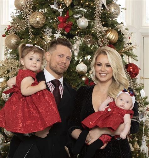 Mike & Maryse Mizanin with their two daughters Monroe & Madison The Miz ...