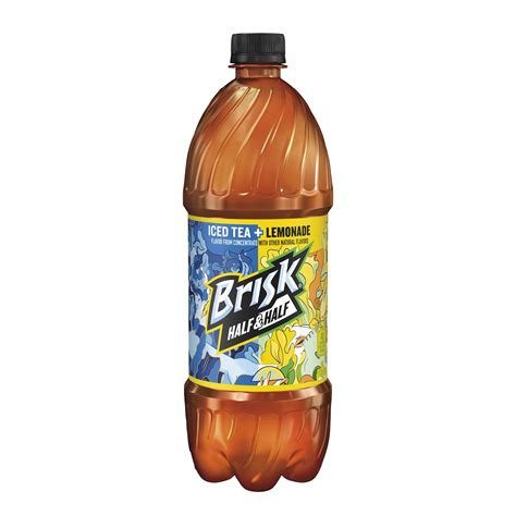 Brisk Half & Half Iced Tea and Lemonade Juice 1 Liter Bottle - Walmart.com