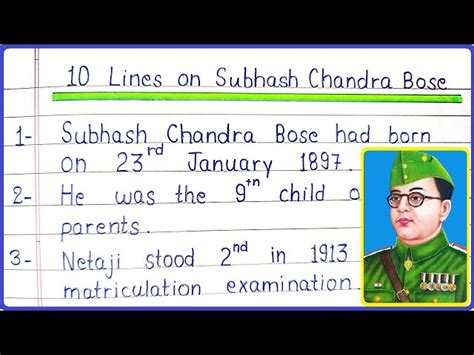 Last speech of subhash chandra bose. 1 Minute Speech On Netaji Subhash ...