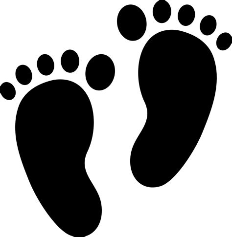 SILHOUETTES ~ Footprints design | Baby feet, Silhouette images, Free ...