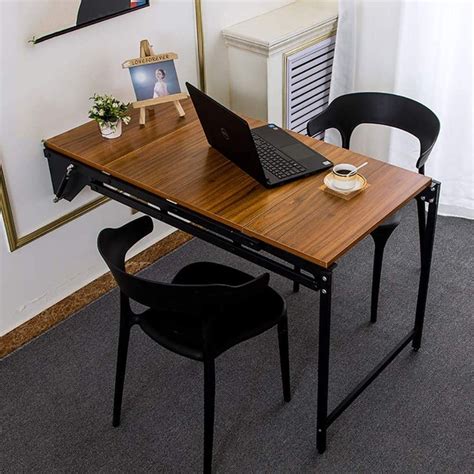 QJJML Wall-Mounted Dining Table, Multi-Function Folding Table ...