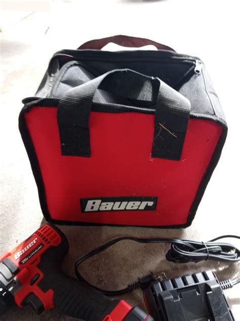 BAUER CORDLESS DRILL WITH BATTERY, CHARGER AND CARRY CASE | EstateSales.org