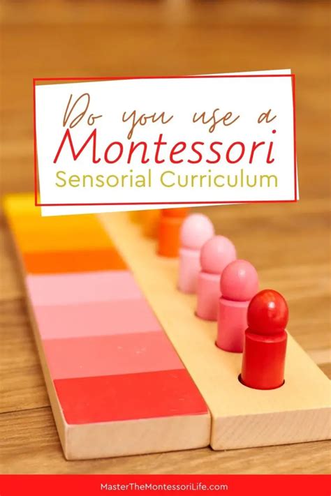 Do you use a Montessori Sensorial Curriculum? - Master the Montessori Life