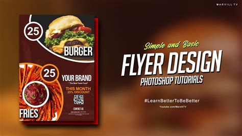 Flyer Design Tutorial in Adobe Photoshop | Basic Editing Tutorial - YouTube