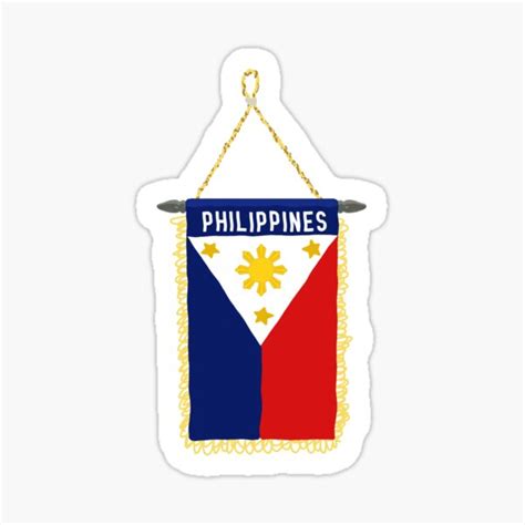 "Filipino Flag Sticker" Sticker by SteamedCo | Redbubble