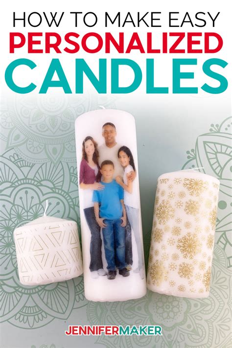 DIY Personalized Candles with Your Own Photos! - Jennifer Maker