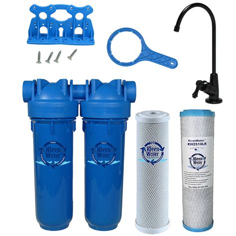 Drinking Water Filter, Lead Chloramine Chlorine Sediment, Black Faucet ...