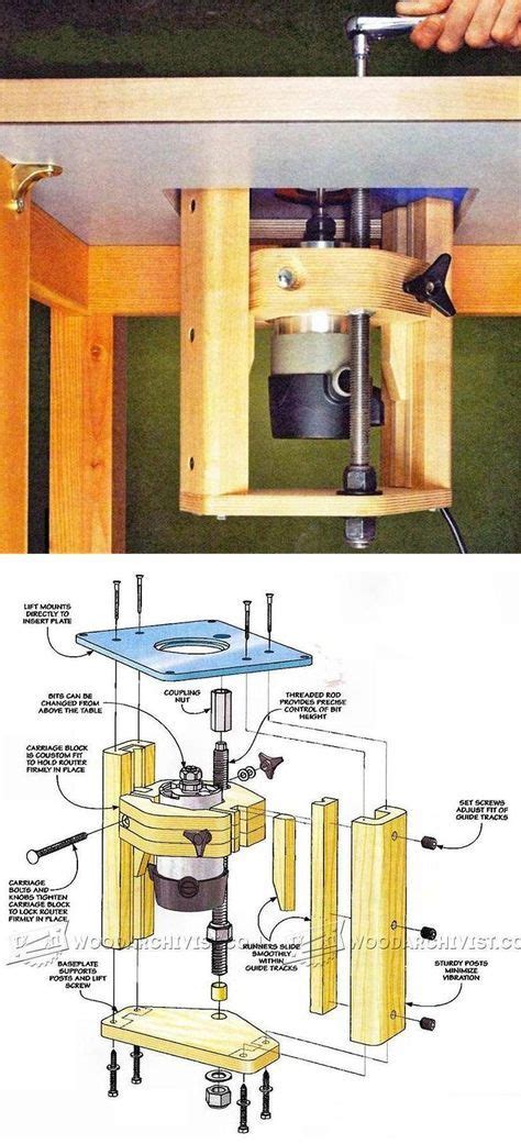 Router Table Lift Plans - Router Tips, Jigs and Fixtures ...