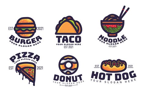 Fast Food Logos Drawings