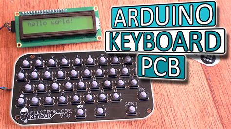 Arduino keyboard keypad with serial output full alphabet matrix