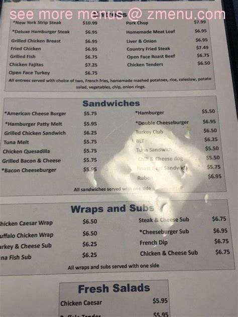 Online Menu of Warrior Cafe Post 176 Restaurant, Springfield, Virginia, 22150 - Zmenu