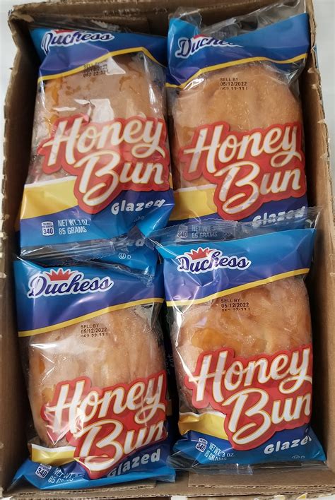 Duchess Honey Buns - 12 Pack, 3 oz each