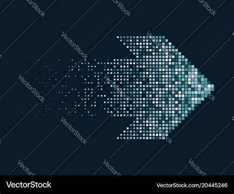 Pixel arrow icon Royalty Free Vector Image - VectorStock