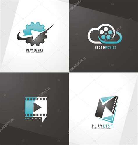 Movie theater logo design | Movie logo designs — Stock Vector © lukeruk ...