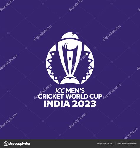 2023 Icc Cricket World Cup Logo Fuchsia Blue Color Vector Stock Vector by ©Nomi2525 649629632