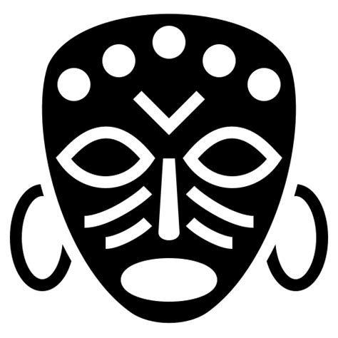 Ceremonial mask icon, SVG and PNG | Game-icons.net