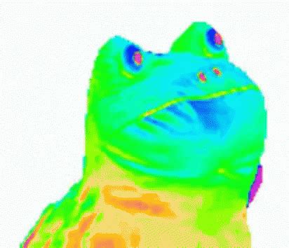 Cute Little Frog Spewing Rainbow GIF | GIFDB.com