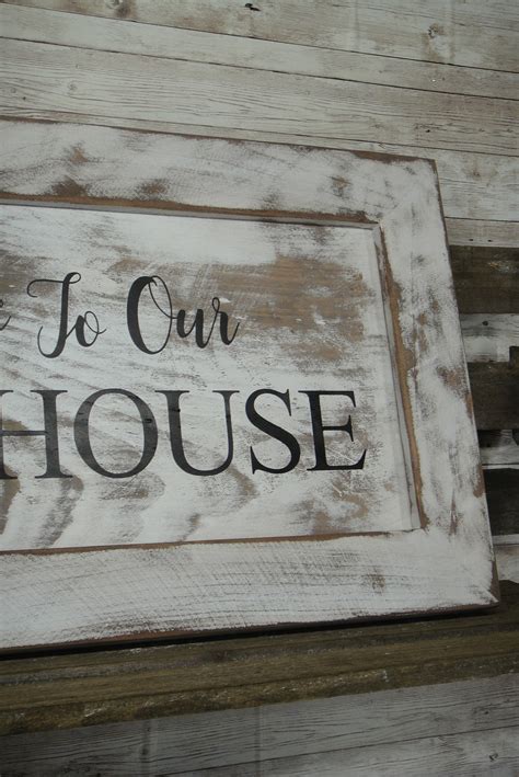 Welcome to Our Farmhouse Sign | Etsy