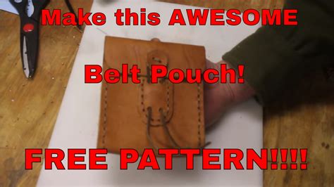 Printable Medieval Leather Pouch Pattern