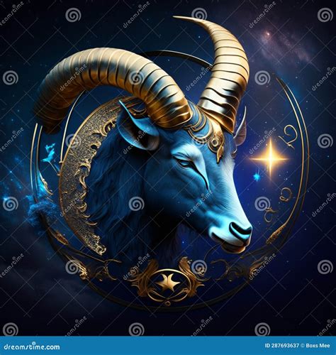 Zodiac Sign Goat. Astrology and Horoscope Concept Stock Illustration ...