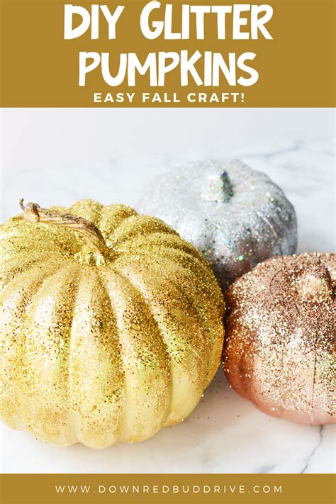 Glitter Pumpkins DIY | Add SPARKLE to your Fall Decor!