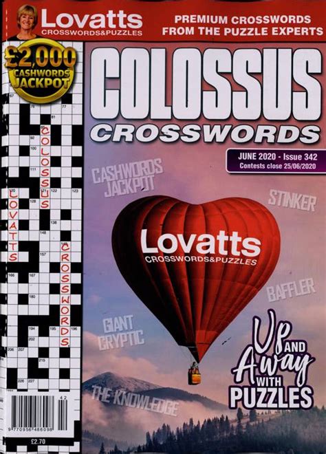 Lovatts Colossus Crossword Magazine Subscription | Buy at Newsstand.co.uk | Large Print Puzzle