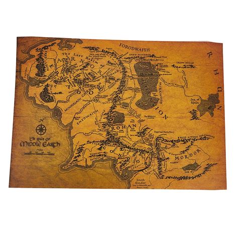 The Middle Earth Map – LotR Premium Store