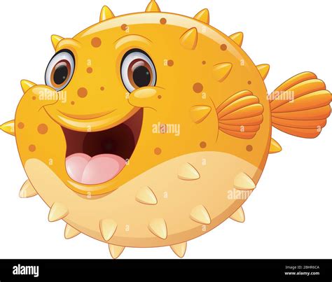 Cute puffer fish cartoon Stock Vector Image & Art - Alamy