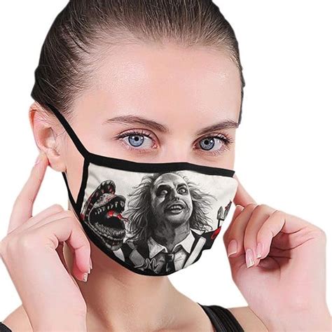 Amazon.com: Beetlejuice Washable Breathable Unisex Face Mask Dustproof Mouth Mask : Clothing ...