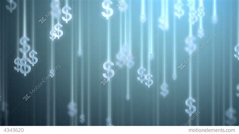 Money Rain Background, Dollars Stock video footage | 4343620