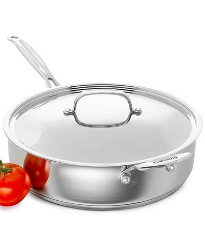 Cuisinart Chef's Classic Stainless Steel Covered 5.5 Qt. Saute Pan ...