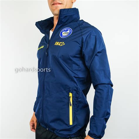 Parramatta Eels 2018 NRL Wet Weather Jacket (Sizes S + M) + FREE CAP!