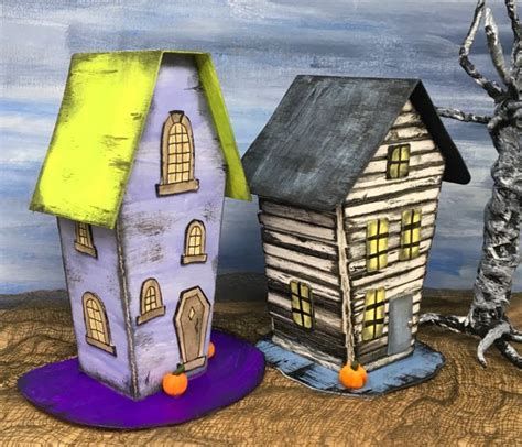 The Coffin House - Halloween Paper House No. 12 - Paper Glitter Glue