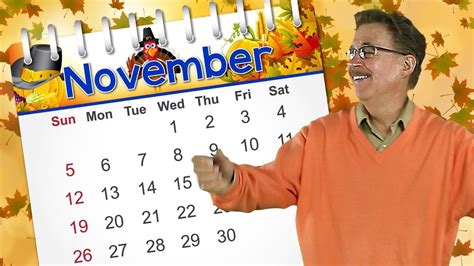 November | Calendar Song for Kids | Jack Hartmann - YouTube | Calendar songs, Kindergarten songs ...