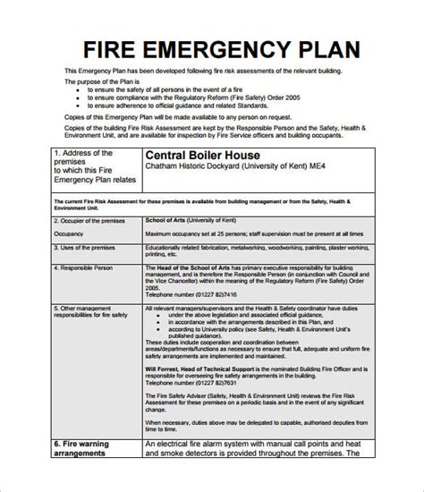 Emergency Action Plan Template - 9+ Free Sample, Example, Format Download | Free & Premium Templates