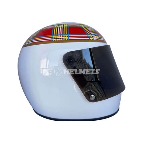 JACKIE STEWART 1973 WORLD CHAMPION F1 REPLICA HELMET FULL SIZE | CM Helmets