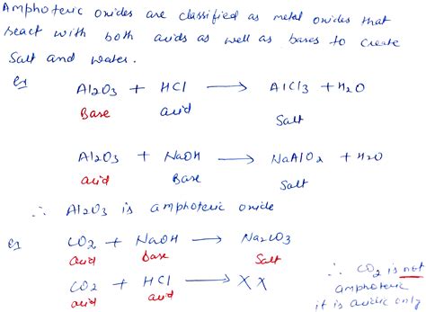 What is Amphoteric oxide?