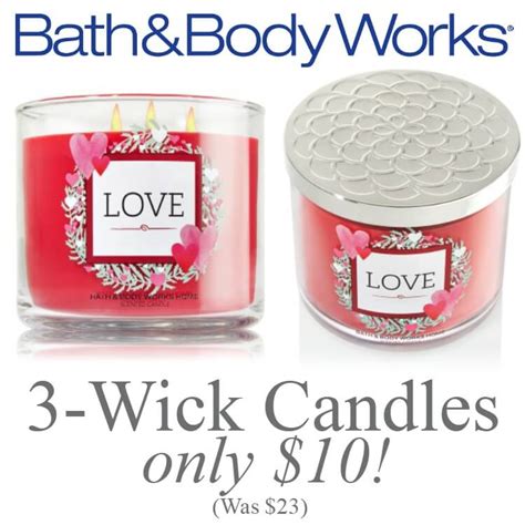 Bath & Body Works 3 Wick Candle for Valentine's Day just $10! (Reg. $23)