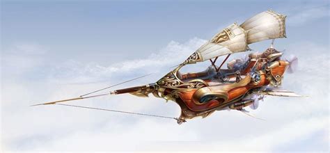 Airship by Yu Cheng Hong | Fantasy | 2D | CGSociety | Steampunk airship, Airship art, Steampunk ship