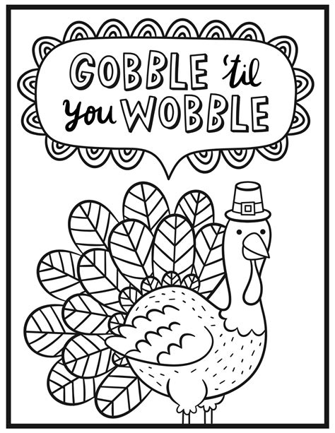 An Adult Coloring Page for Thanksgiving | Kitchn