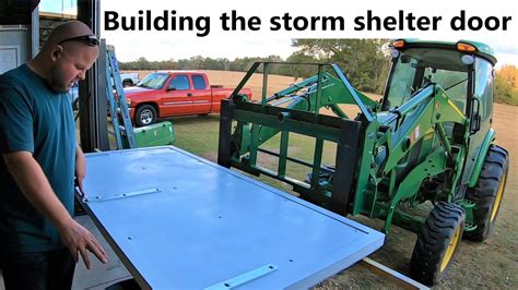 #212 Building the tornado/hurricane shelter bunker door! DIY storm shelter bunker build #12 ...